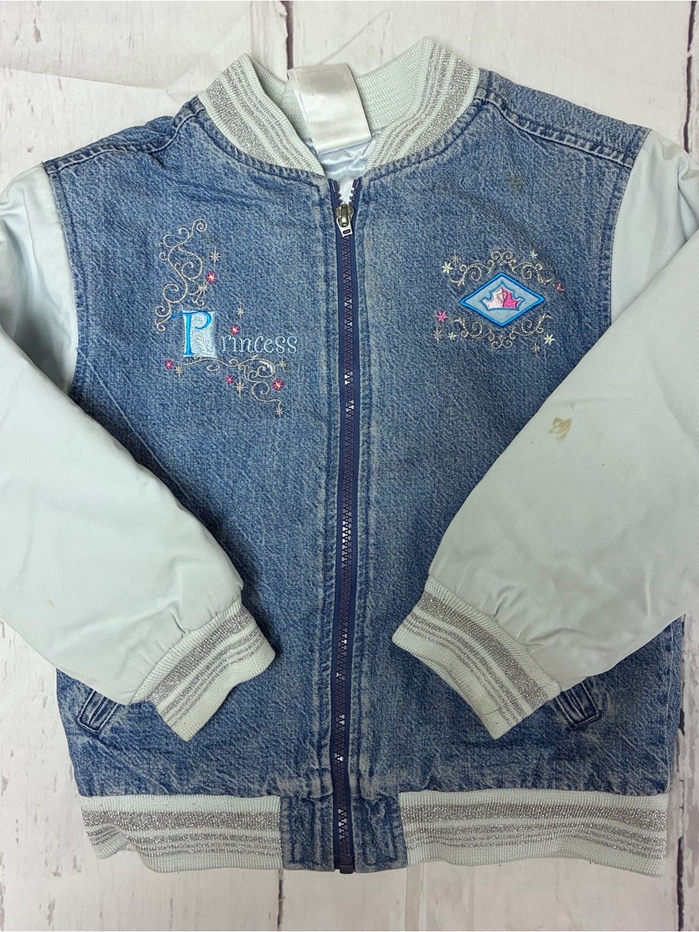 Vintage Disney Denim Cinderella Princess Jacket